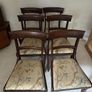 Set of Regency Style Mahogany Bar Back Dining Chairs Image 6