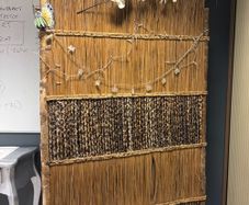 Balinese/Asian reed screen divider