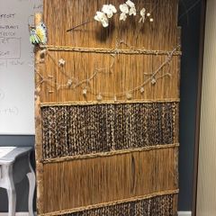 Balinese/Asian reed screen divider
