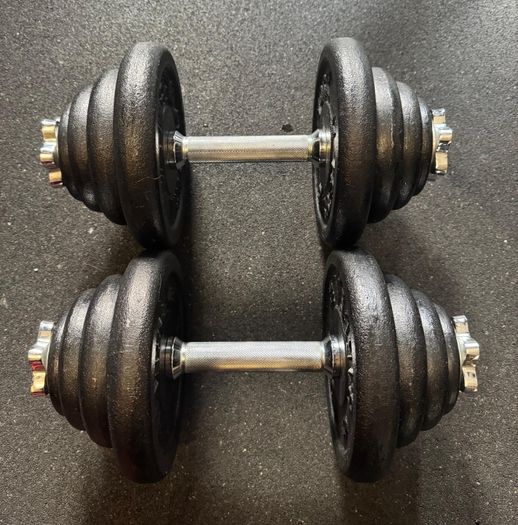 2 x 20KG Adjustable Dumbbells