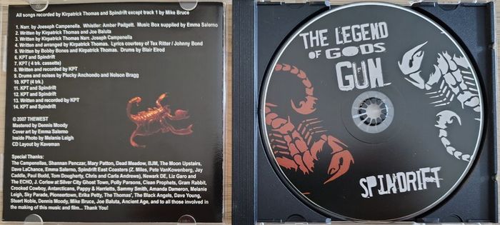 Spindrift - The Legend Of God's Gun CD (2007) US Reissue Alternative Psychedelic Rock EX+