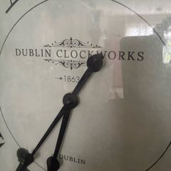 Large Vintage Style Dublin Clockworks Wall Clock clocks