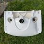 Vintage White Ceramic Sink with Antique Brass Waterford Ireland Taps Image 7