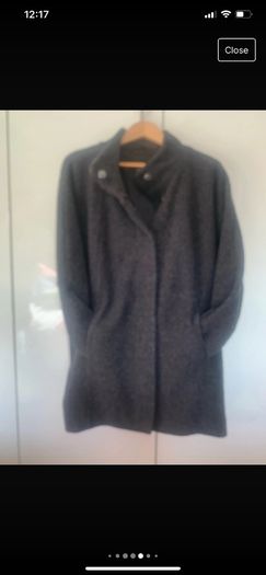 Charcoal coat. Size 14
