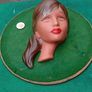 Vintage Ceramic Wall Mask Image 3