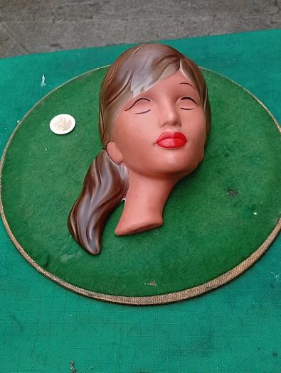 Vintage Ceramic Wall Mask