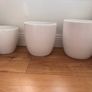 White ceramic pot planters Image 4