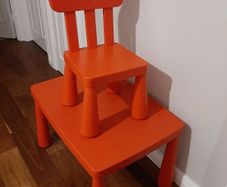 Ikea table and chair