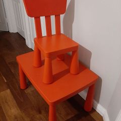 Ikea table and chair