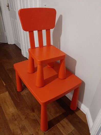 Ikea table and chair