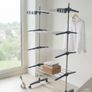 QUICK SALE (BARGAIN): Huge 4-Tier Rolling Clothes Airer - Excellent Condition (Collection Dublin 13) Image 2