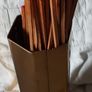brass vintage fireside match holder Image 5