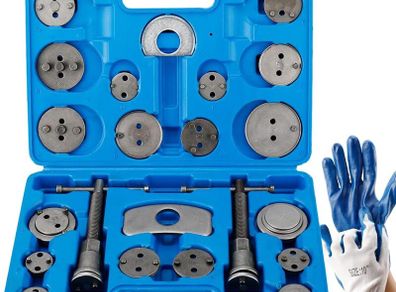 24pcs Heavy Duty Disc Brake Caliper Tool Set and Wind Back Kit for Brake Pad Replacement
