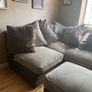 L shaped couch with poof Image 3