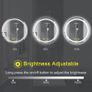 NEW SALE | 600mm Round Bathroom LED Mirror Illuminated Backlit Bathroom Circle Mirror with LED Lights for Wall Touch Switch Demister 3 LED Light Color Dimmable Image 6