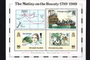 1989 Pitcairn Islands Bicentenary of the Mutiny on the Bounty (joint issue with Isle of Man0 Commemorative Stamps Miniature Sheet First Day Cover (FDC)