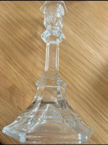 Pair of 8" Tipperary crystal candle sticks never used