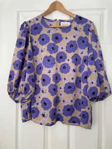 Sisters Point Venetia Floral Print Blouse - Size XL