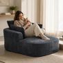 Softy Compressed Indoor Lounge Sofa Chair - Grey Image 2