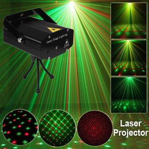 Mini Laser Projector Stage Lighting LED Lights Party DJ Disco
