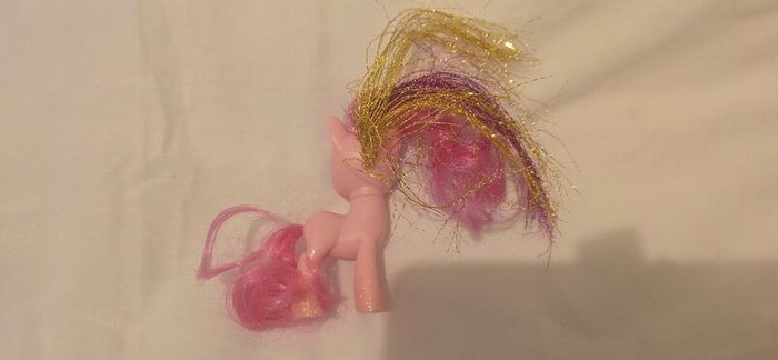 Rarity Glitter Tinsel Brushable 3inch Reboot MLP G4.5 G4 My Little Pony