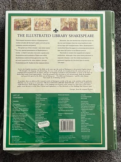 Brand New Very Large Book The Illustrated Library Shakespeare