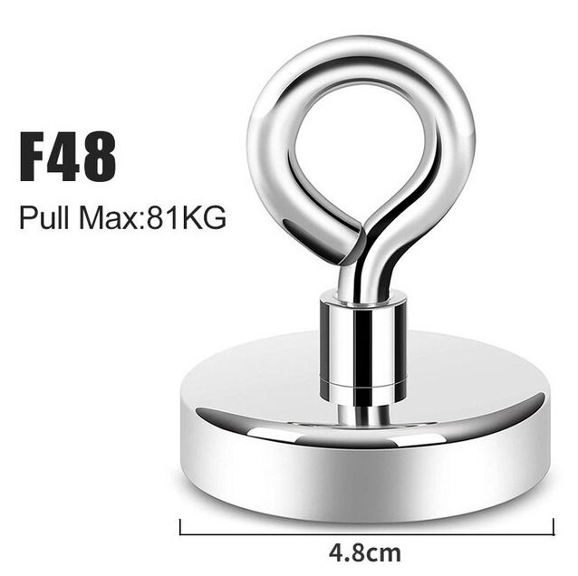 Fish Hook Finder 48mm 81kg strong salvage magnet