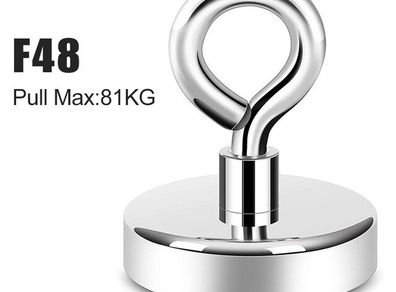Fish Hook Finder 48mm 81kg strong salvage magnet