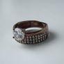 925 Silver Solitaire Ring with cz Image 2