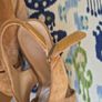 Clarkes Tan Suede Ladies Sandals Image 3