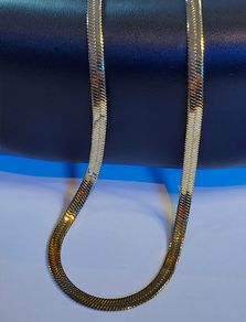 Gold-plated flat snake chain 7.28g new