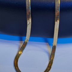Gold-plated flat snake chain 7.28g new