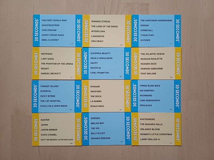 30 Seconds Quiz Family Party Board Game Irish Edition