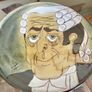 1960s Design English Chelsea Pottery Set Earthenware Glazed Footed Dish and Mug Barrister Judge Collectible Image 4