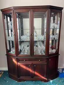 Large Mahogany Display Cabinet without contents