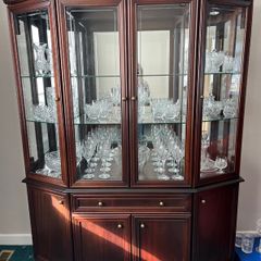 Large Mahogany Display Cabinet without contents