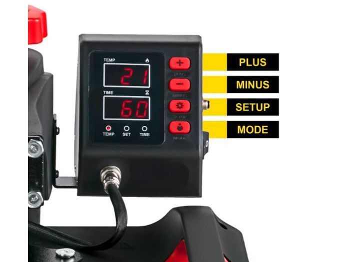5-in-1 Multifunction Heat Press Machine for T-Shirts Mugs Caps & Plates