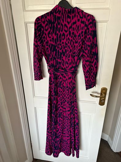 Pink maxi button dress with belt. Size 10 (girl in mind)
