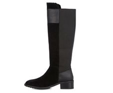 EMU Australia Tennant Tall Black Leather Shearling Boot