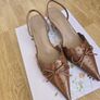 M&S Women's slingback kitten heel shoes Image 3
