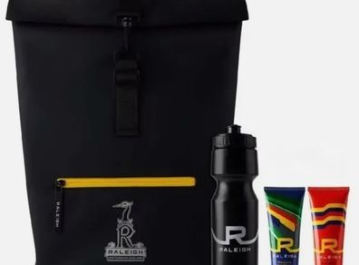 New Raleigh Satchel Backpack, Water Bottle & Toiletries