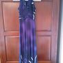Purple and black maxi dress Image 2