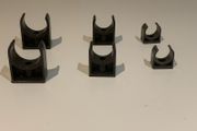 U PVC pipe clamp / holder size 25mm