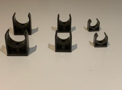 U PVC pipe clamp / holder size 25mm