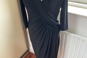 Planet Black Dress with flattering neckline- Size 8'