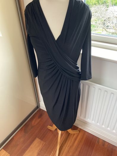 Planet Black Dress with flattering neckline- Size 8'