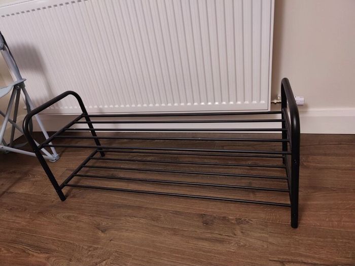 Black Metal Shoe Rack / Organizer