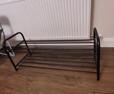 Black Metal Shoe Rack / Organizer