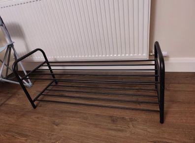 Black Metal Shoe Rack / Organizer