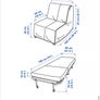 Pink IKEA chair bed Image 7